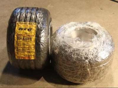 NEW - 2 Dunlop Rain Tires mounted - $47