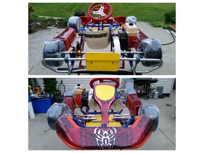 top-kart kid racing go kart