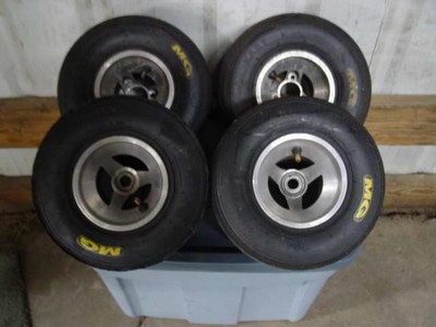  tires and wheels of a allkart 100cc