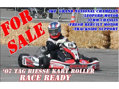 Duffy winning 07 TaG Biesse kart