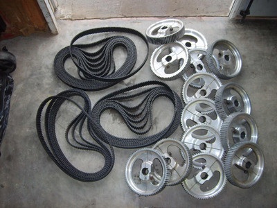 14 rear gears and 20 belts