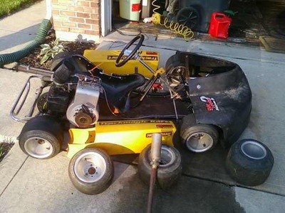 Alcohol burning go kart