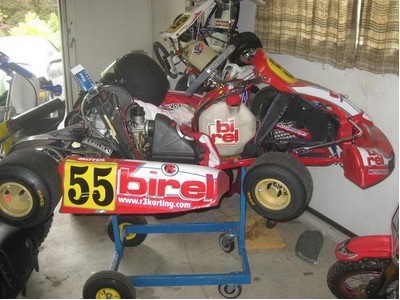 Two mint karts with a bunch of spares 