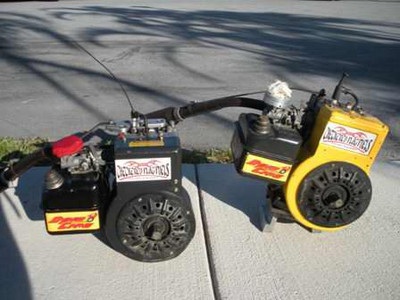 Two 5hp Briggs & Stratton motors