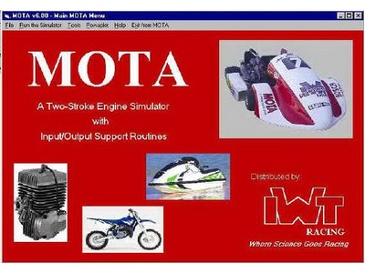 MOTA 2 Stroke Engine Simulation Software
